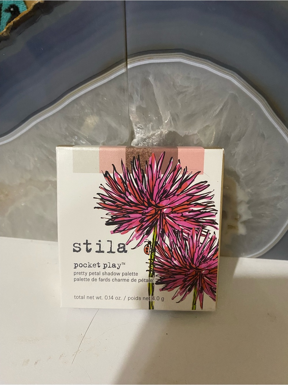 Stila Pocket Play Pretty Petal Shadow Palette - Pink Floral Artwork